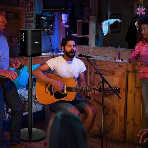 حامل مكبر صوت لجهاز Bose S1 Pro/Plus، حامل قابل لضبط الارتفاع من 22.63 بوصة إلى 36.22 بوصة، حامل أرضي بقاعدة صلبة من القالب لهاتف Bose S1 Pro+(حامل فقط) in Kuwait