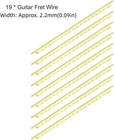 19 قطعة من سلك الجيتار النحاسي - 2.2 ملم ذهبي للجيتار الصوتي والباس، قطع غيار لوحة الفريتس الكلاسيكية in Kuwait