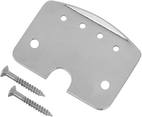 Tailpiece 56.9mm,4-String Guitar Neck Plate for Guitar Bass Musical Instrument Performance Accessory,Silver Pre-Drilled Replacement Part with Screws in Kuwait