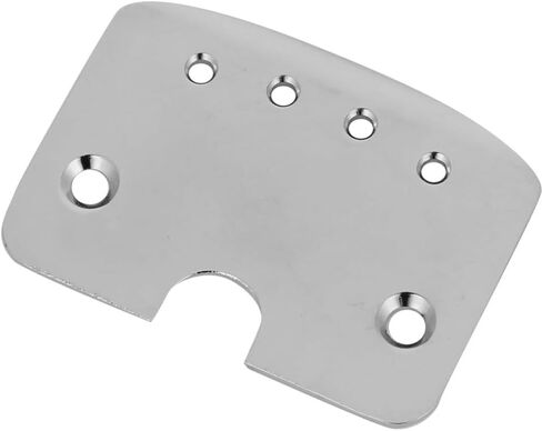 Tailpiece 56.9mm,4-String Guitar Neck Plate for Guitar Bass Musical Instrument Performance Accessory,Silver Pre-Drilled Replacement Part with Screws in Kuwait