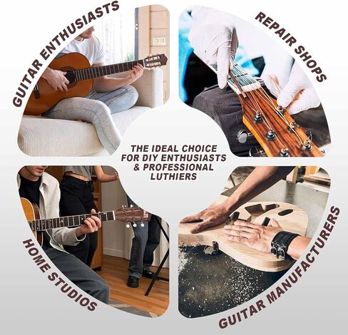 PrimeMach® Single Fret Leveler، 3 عبوات - أداة تسوية الآلات الدقيقة للآلات الموسيقية والأدوات اليدوية، تصميم مريح للقيثارات الكهربائية والصوتية والباس in Kuwait