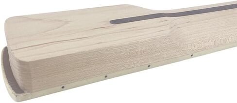 Baritone Electric Guitar Neck, 22 Frets 30 Inch Scale, Maple Wood with Rosewood Fretboard, White Block Inlay & Black Back Line, Unfinished, 42mm Nut in Kuwait