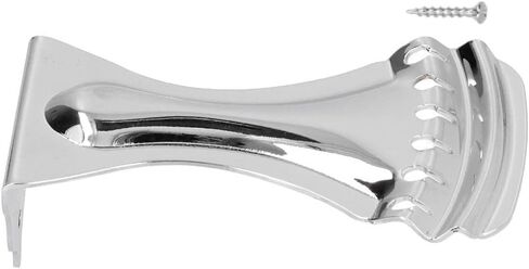 قطعة ذيل الجيتار المكونة من 6 أوتار - بديل جسر معدني عالي التحمل للقيثارات الرنانة، يتضمن برغي تثبيت (11.7 × 6.6 × 4.9 سم)‌(فضي) in Kuwait