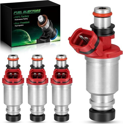 SZKAIDG Fuel Injectors 1.8L for:-Toyota Celica Corolla 1993 1994 1995 1996 1997 for:-Geo Prizm L4 OE#2325016160, FJ388 23209-16160 23250-16160 2320916160 94853704 in Kuwait