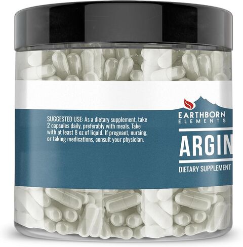 Earthborn Elements Arginine AAKG 200 كبسولة، نقية وغير مخففة، بدون إضافات in Saudi Arabia