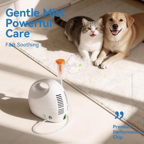 جهاز استنشاق الحيوانات الأليفة المحمول، جهاز استنشاق ضاغط مع قناع للقطط والكلاب، وضعان مناسبان لمشاكل التنفس لدى الحيوانات الأليفة in Kuwait