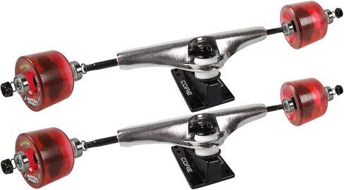 Longboard Skateboard Trucks Combo Set 76mm Bigfoot Cruisers Wheels with Silver Trucks, Bearings, and Hardware Package in Saudi Arabia