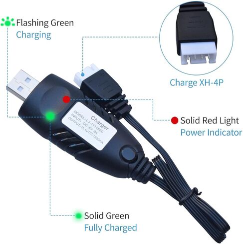 Water Bead Gel Ball Blaster 11.1V 2000mAh Rechargeable Battery SM2P Plug with Charging Cable, Airsoft Battery 11.1V for Airsoft Gel Ball Blaster(2-Pack) in Kuwait