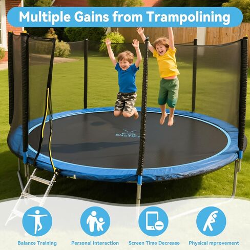 Upgraded Trampoline Mat Replacement for 14ft Frame, 72/88 V-Rings Fits 5.5-7.0 Inch Springs, Extended Edge for Upgraded Version, Anti-Friction & UV-Resistant, Reinforced, Spring Covers NOT Included in Kuwait