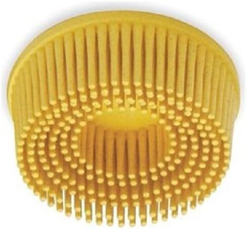 3M 18732 2 Inch Roloc Bristle Disc 80 Grit, Yellow in Saudi Arabia