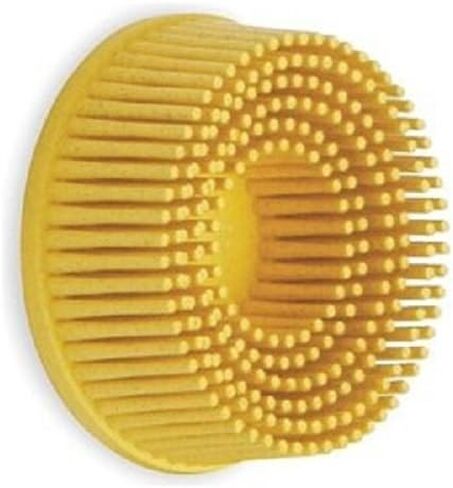 3M 18732 2 Inch Roloc Bristle Disc 80 Grit, Yellow in Saudi Arabia