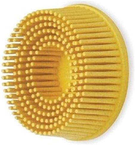 3M 18732 2 Inch Roloc Bristle Disc 80 Grit, Yellow in Saudi Arabia