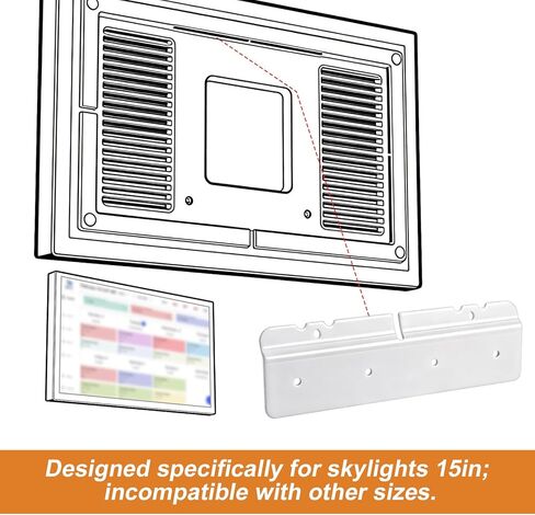 Wall Mount Kit for Skylight Calendar 15 Inch, No-Drill Metal Mounting Bracket Hanger Holder Compatible with Skylight Digital Calendar Accessories Secure Wall Mount with Level & Hardware in Saudi Arabia