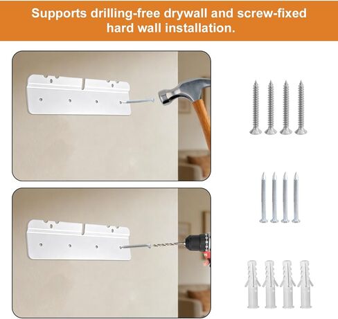 Wall Mount Kit for Skylight Calendar 15 Inch, No-Drill Metal Mounting Bracket Hanger Holder Compatible with Skylight Digital Calendar Accessories Secure Wall Mount with Level & Hardware in Saudi Arabia
