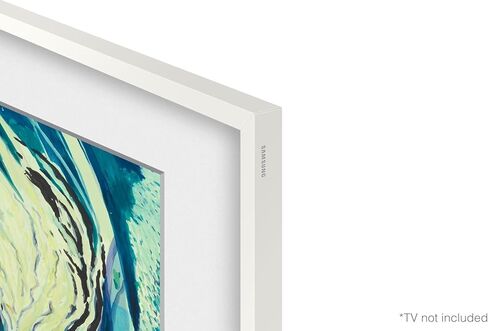 Samsung 50" The Frame Customizable Bezel 2021–2025, Modern White Magnetic Frame VG-SCFA50WTBZA Trim Kit for 50-Inch QLED Art TV, Easy Snap-On Gallery Style Wall-Mount Home Theater Decor, With Cloth in Saudi Arabia
