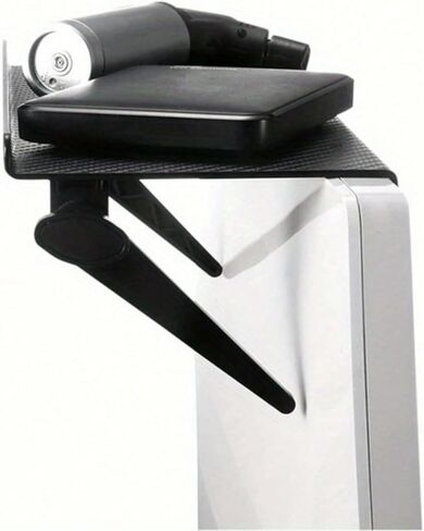 TV Top Shelf Mounting Bracket 10.2 Inch Flat Panel Mount Adjustable Mount on Monitors to Hold Cable Boxes, Apple TV, Camera, Streaming Devices, Media Boxes, Game Console and Home Decor, Black in Saudi Arabia