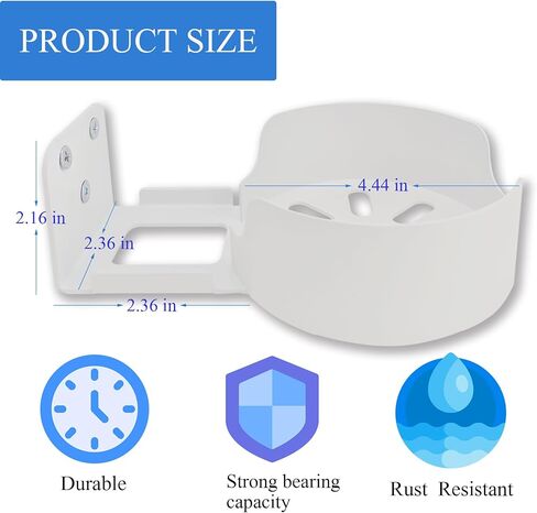 حامل جداري لجهاز توجيه Deco WiFi 7، متوافق مع نظام Deco BE63/BE65/BE67/BE68/BE10000/BE11000/BE14000 Mesh Wi-Fi 7، حامل جهاز توجيه موفر للمساحة مع إدارة الكابلات (Clean-1pack، أبيض) in Kuwait