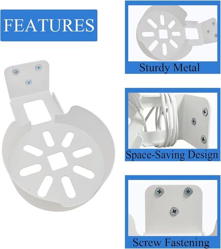 حامل جداري لجهاز توجيه Deco WiFi 7، متوافق مع نظام Deco BE63/BE65/BE67/BE68/BE10000/BE11000/BE14000 Mesh Wi-Fi 7، حامل جهاز توجيه موفر للمساحة مع إدارة الكابلات (Clean-1pack، أبيض) in Kuwait