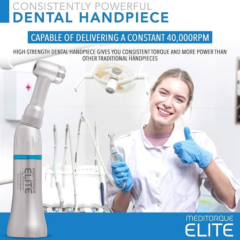 Medidenta ME-E40FGP Elite Push-Button Contra Angle, 40K Friction Grip in Kuwait