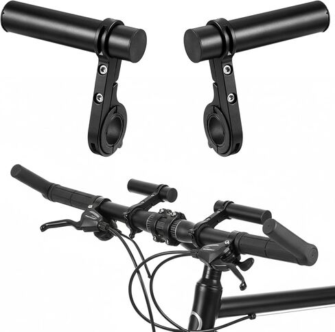 مجموعتان من موسع مقود الدراجة، دعامة تمديد لمقود الدراجة من الألومنيوم لتركيب الدراجة in Kuwait