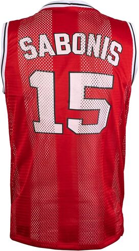 USSR CCCP Sabonis 15 Basketball Legend Red Jersey Sleeveless Top Sport Retro M in Saudi Arabia