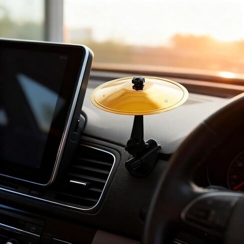 Mini Drum Crash Cymbal – For Drummer Friends' Crash Cymbal Air Vent & Dashboard Accessory, Universal Fit for All Vehicles, For Drummers & Music Fans, Turn Traffic Jams Into Fun Rhythm Sessions (Gold) in Saudi Arabia