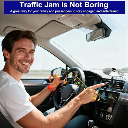 فتحة تهوية صنج السيارة، صنج تحطم السيارة، صنج طبل صغير للسيارة يجعل قيادتك أكثر متعة، أداة موسيقية مضحكة لمحبي موسيقى الطبول هدية مناسبة لجميع المركبات (فضي) in Kuwait