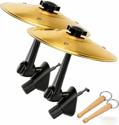 Car Cymbal Air Vent, Mini Crash Cymbal Car Decorations Accessories, Funny Drummer Gifts for Music Lovers, Car Gadgets, Suitable for Most Vehicles (Gold) in Saudi Arabia