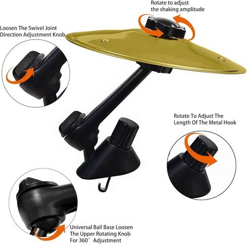 Car Cymbal, Car Cymbal Air Vent, Mini Drum Crash Cymbal For Car Vent, A Great Gift For Music Lovers, Suitable For All Types Of Vehicles in Saudi Arabia