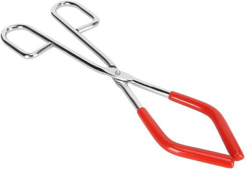 Lab Beaker Tongs, Mini Steel with Rubber Coated Ends Science Tongs for Clamping Beakers for Science Classroom Laboratory School Experiments Educational Use in Kuwait