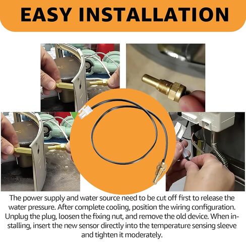AP19299 Thermistor Chamber Sensor Replacement,Compatible with Rheem AP19299 Heat Pumps and Ultra Low Nox Tankless Water Heaters in Saudi Arabia