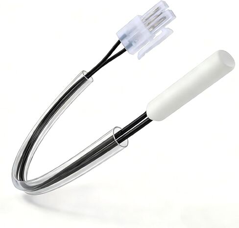 W11438736 ثلاجة الثرمستور، مستشعر 10KΩ NTC مناسب لـ Whirlpool Maytag KitchenAid Kenmore 106، متوافق مع W11333455 W11207778 WPW11438736، 12 بوصة 2 دبوس خالي من الصقيع in Saudi Arabia
