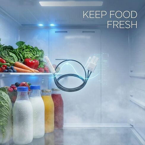 W11438736 ثلاجة الثرمستور، مستشعر 10KΩ NTC مناسب لـ Whirlpool Maytag KitchenAid Kenmore 106، متوافق مع W11333455 W11207778 WPW11438736، 12 بوصة 2 دبوس خالي من الصقيع in Saudi Arabia