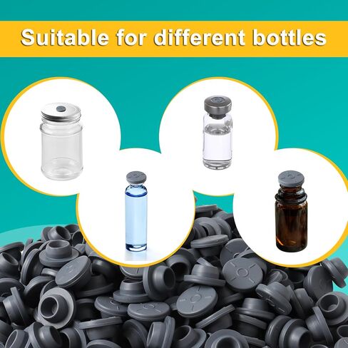 250 قطعة 20 مللي متر سدادات زجاجات مطاطية الشفاء الذاتي حقن ميناء الفطر تزايد الإمدادات لقارورة زجاجية وجرار الثقافة السائلة in Kuwait