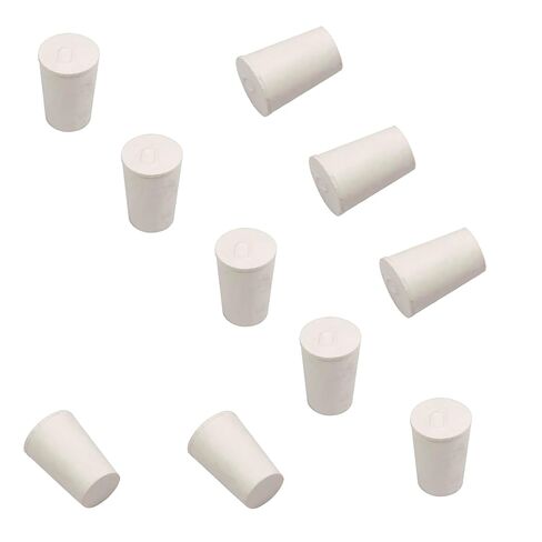 10 قطعة 0 # أسود مدبب على شكل سدادة مطاطية صلبة لسدادة أنبوب المختبر حجم 13x16x24 مللي متر ثقب سدادات مطاطية قبعات لعلبة الغاز صنبور ، بالوعة الحرارة in Kuwait