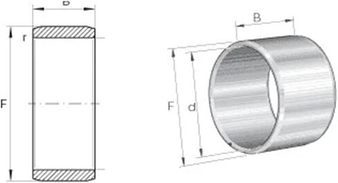 IR190X210X50 IR 190X210X50 محمل ذو بكرات إبرية تحمل الحلقة الداخلية متري 190 مللي متر ID 210 مللي متر OD 50 مللي متر العرض in Kuwait