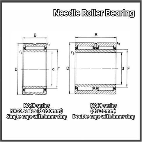 1 قطعة مع الحلقة الداخلية محمل ذو بكرات إبرية تحمل NA6920 100X140X71mm in Kuwait