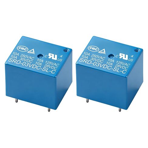 10Pcs PCB Power Relay SRD-12VDC-SL-C, DC 12V Coil, 10A 250VAC, SPDT, 5 Pin, for Household Appliance Boards (10) in Saudi Arabia