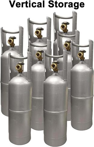 koxuyim Industrial Cage Cabinet Single Door Vertical Storage & Horizontal Storage, Propane Tank Cylinder Cage, 8 & 9 Cylinder Capacity, Cylinder Cabinet with Yellow Powder Coat Finish in Saudi Arabia