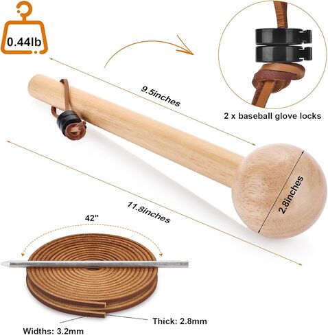 مطرقة البيسبول، مطرقة جولف البيسبول، 2 دانتيل جلدي وإبرة واحدة لقفاز البيسبول، قطعتان من قفل البيسبول، مطرقة جولف in Kuwait