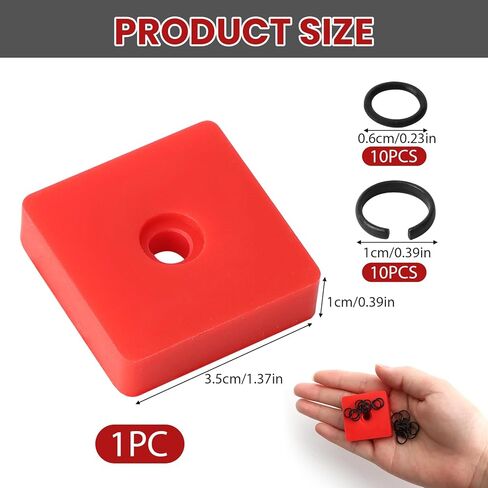 10 Pcs 3/8 Inch Impact Wrench Retainer Ring Kit with O-Ring & Clip, Replacement Accessory for Milwaukee, DeWalt, Pneumatic Tools, Automotive Repair and Heavy Duty Impact Wrenches in Saudi Arabia