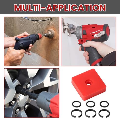 10 Pcs 3/8 Inch Impact Wrench Retainer Ring Kit with O-Ring & Clip, Replacement Accessory for Milwaukee, DeWalt, Pneumatic Tools, Automotive Repair and Heavy Duty Impact Wrenches in Saudi Arabia