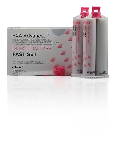 GC 137113 EXA Advanced VPS Material Injection Type Fast Set Pink 2/Pk 48 mL in Kuwait