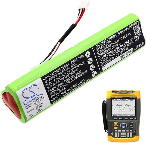 Cameron Sino 3600mAh Replacement Battery for Fluke BP190, B11432 and 677390, 190M Medical OscilloscopeScope, Analyzers 433, Analyzers 434, Analyzers 435, 192, 192B, 196, 196B, 196C, 199, 199B, 199C in Saudi Arabia