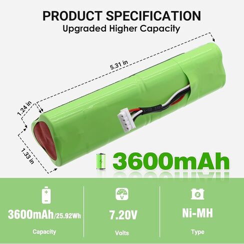Cameron Sino 3600mAh Replacement Battery for Fluke BP190, B11432 and 677390, 190M Medical OscilloscopeScope, Analyzers 433, Analyzers 434, Analyzers 435, 192, 192B, 196, 196B, 196C, 199, 199B, 199C in Saudi Arabia