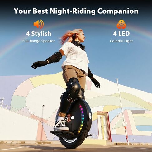 KINGSONG 14DPro Electric Unicycle for Adults, One Wheel Self Balancing Scooters for Adults, 19 MPH Top Speed & 32° Climbing, Smart Self-Balancing Commuter Scooter (Black) in Saudi Arabia