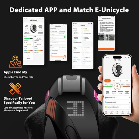 KINGSONG 14DPro Electric Unicycle for Adults, One Wheel Self Balancing Scooters for Adults, 19 MPH Top Speed & 32° Climbing, Smart Self-Balancing Commuter Scooter (Black) in Saudi Arabia