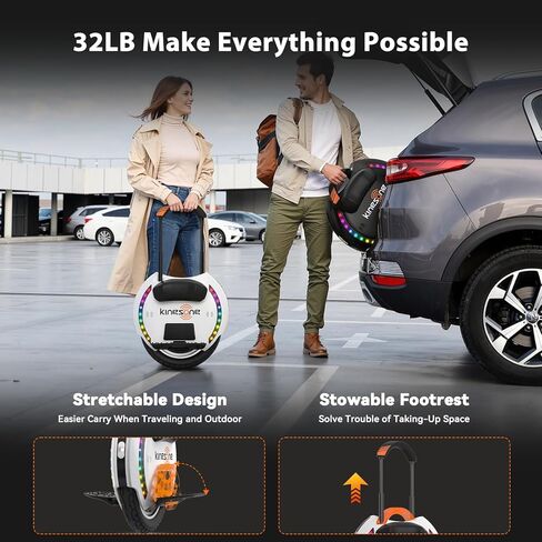 KINGSONG 14DPro Electric Unicycle for Adults, One Wheel Self Balancing Scooters for Adults, 19 MPH Top Speed & 32° Climbing, Smart Self-Balancing Commuter Scooter (Black) in Saudi Arabia