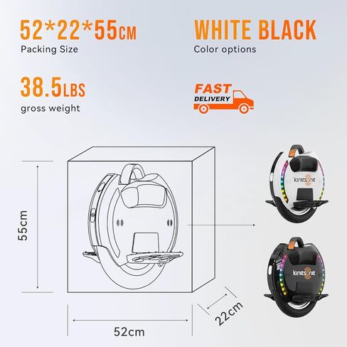 KINGSONG 14DPro Electric Unicycle for Adults, One Wheel Self Balancing Scooters for Adults, 19 MPH Top Speed & 32° Climbing, Smart Self-Balancing Commuter Scooter (Black) in Saudi Arabia