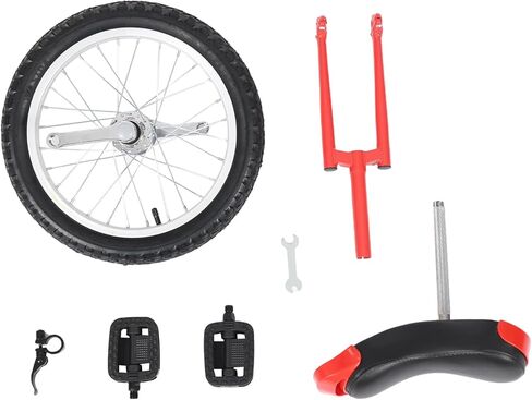 Outdoor Wheel Unicycle, 16Inch/24Inch One Wheel Bike Adjustable Seat Exercise Bicycle for 7-60 Years Old, Outdoor Sports Fitness Exercise Unicycle (16Inch Red) in Saudi Arabia